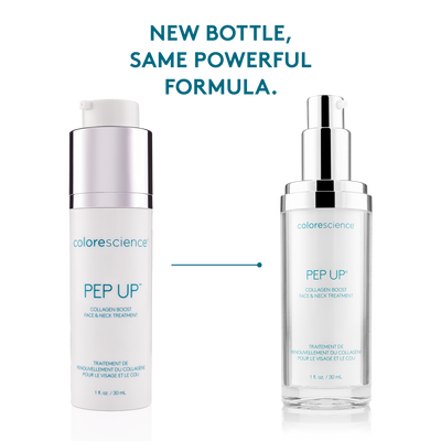 new bottle, same formula. Pep Up Collagen Boost Face & Neck Serum || all