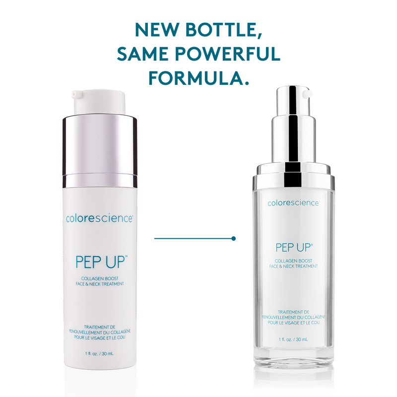 new bottle, same formula. Pep Up Collagen Boost Face & Neck Serum || all