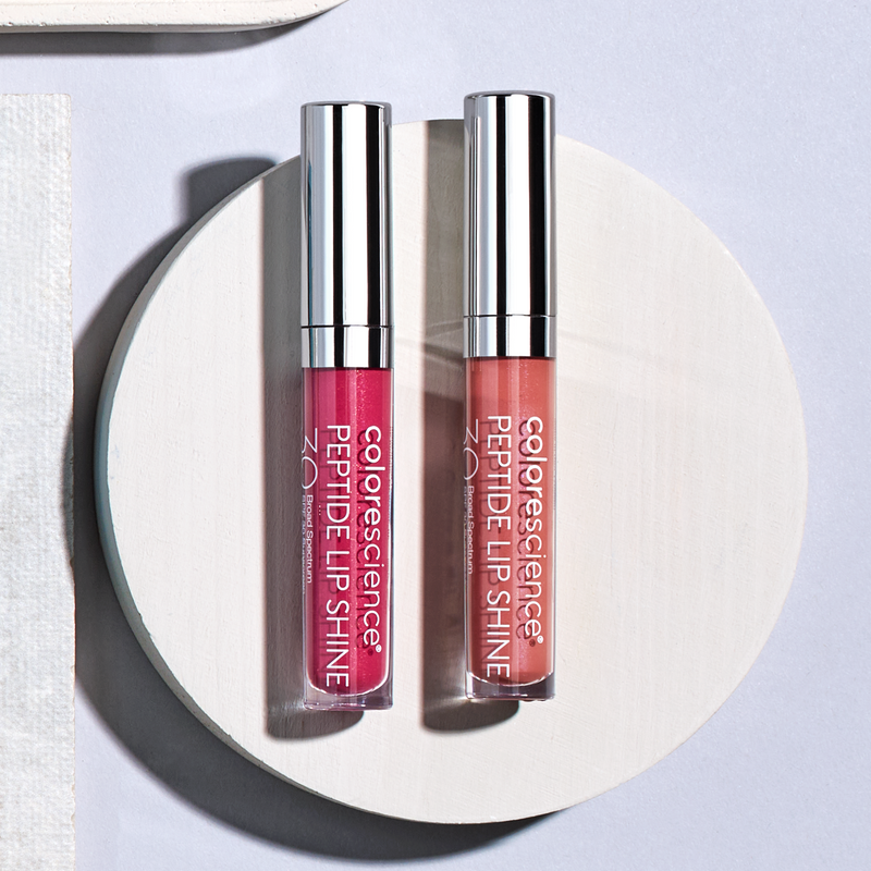 Peptide Lip Shine SPF 30 Duo Plum + Savanna || all