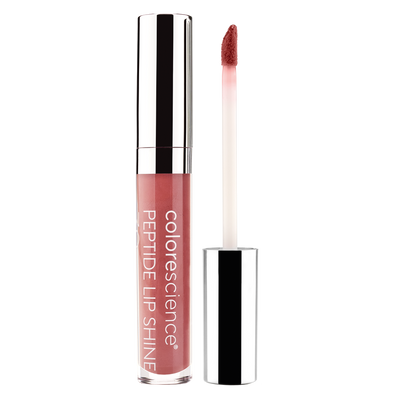 Peptide Lip Shine SPF 30 coral swatch || coral