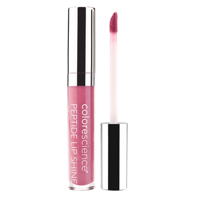 Peptide Lip Shine SPF 30 pink bottle || pink