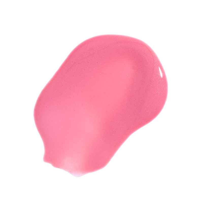 Peptide Lip Shine SPF 30 pink swatch || pink
