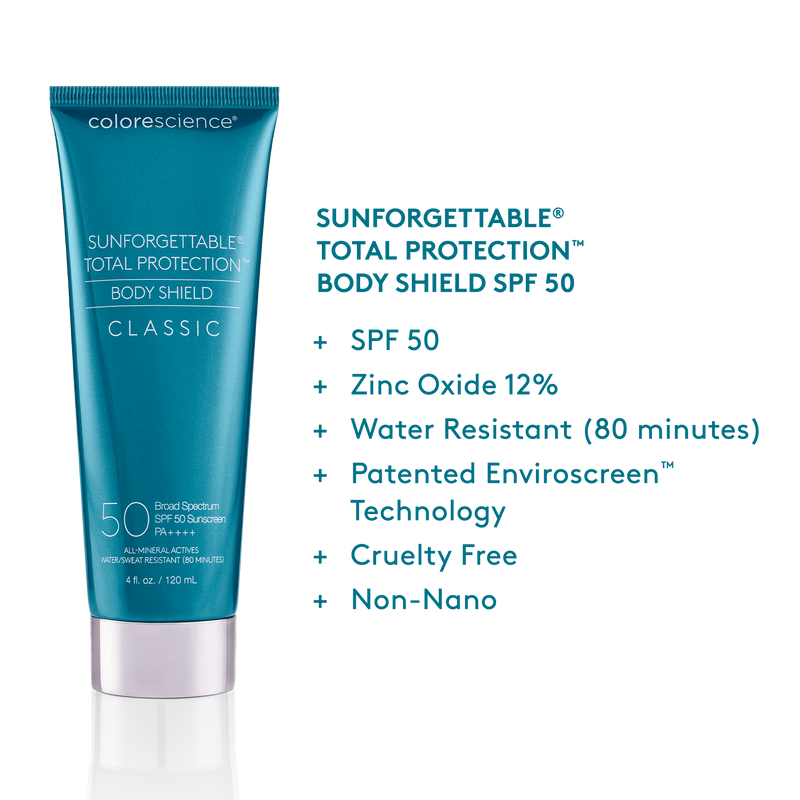 Sunforgettable® Total Protection™ Body Shield Classic SPF 50 info || all